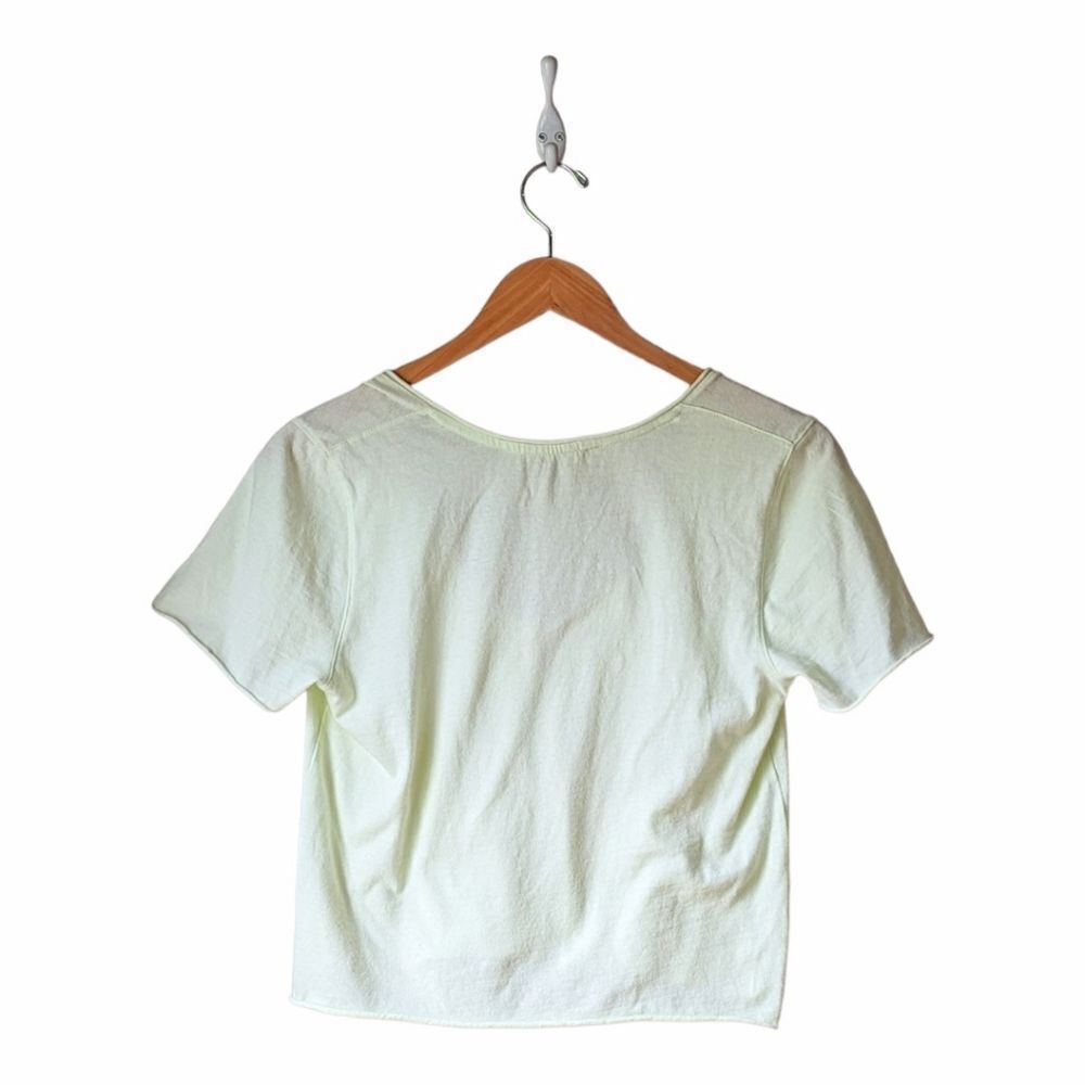 Free‎ People Neon Yellow Crop Top sz XS - Picture 3 of 5